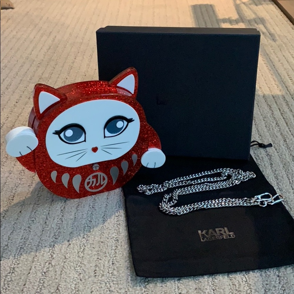 New Karl Lagerfeld Toyko Red Dragon Purse - Picture 3 of 7